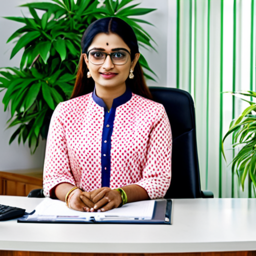 **

"A professional Bengali woman in a modest salwar kameez, sitting at a desk in a bright, modern office filled with plants, fully clothed, appropriate attire, safe for work, perfect anatomy, natural proportions, professional photography, high quality, family-friendly"

**